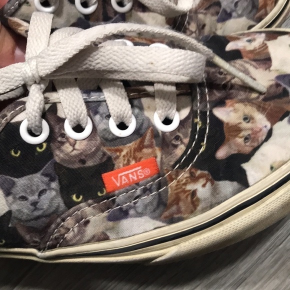 VANS ASPCA KITTY Classic Lace Up Sneakers size 6 - Picture 9 of 10